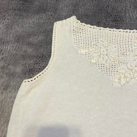 Knit y2k embroidered tank top - Picture 3 of 6